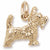 Scottie Dog Charm in 10k Yellow Gold hide-image