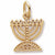 Menorah charm in Yellow Gold Plated hide-image