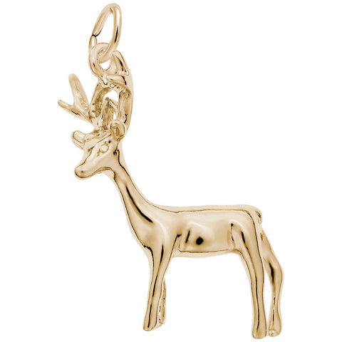 Buck Charm In Yellow Gold