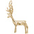 Buck Charm In Yellow Gold