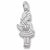 Girl charm in Sterling Silver hide-image