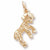 Lamb charm in Yellow Gold Plated hide-image