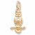Owl Charm in 10k Yellow Gold hide-image
