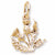 Thistle charm in Yellow Gold Plated hide-image