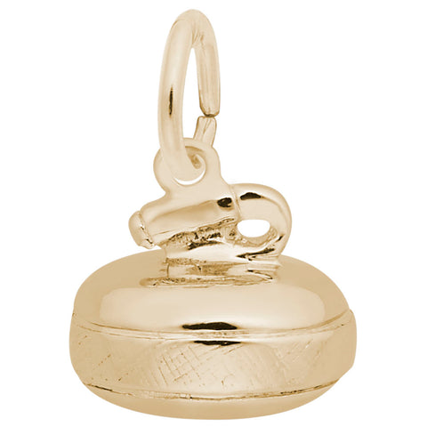 Curling Charm In Yellow Gold