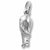 Horse charm in 14K White Gold hide-image
