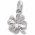 4 Leaf Clover charm in Sterling Silver hide-image