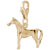Horse Charm In Yellow Gold