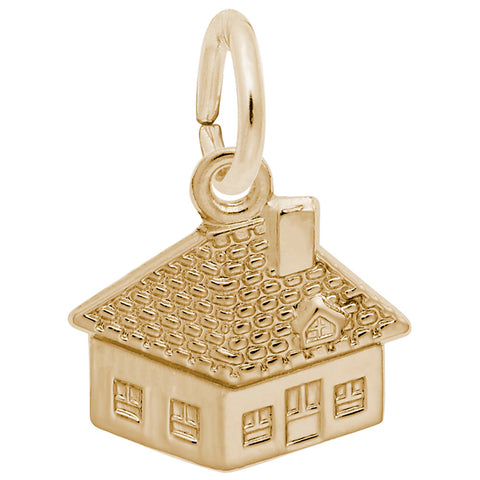 House Charm in Yellow Gold Plated
