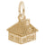House Charm in Yellow Gold Plated