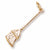 Broom charm in Yellow Gold Plated hide-image