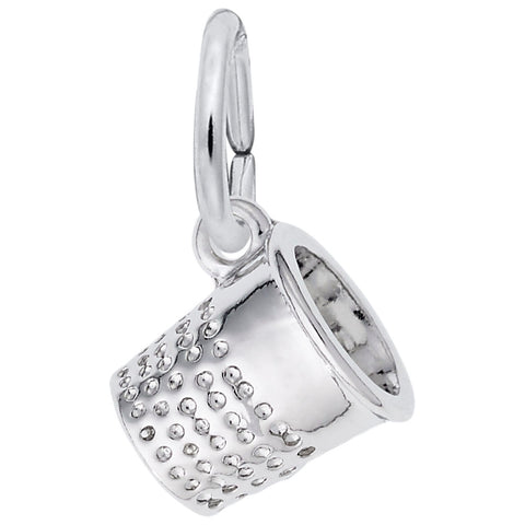 Thimble Charm In Sterling Silver