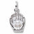 Baseball Glove charm in Sterling Silver hide-image