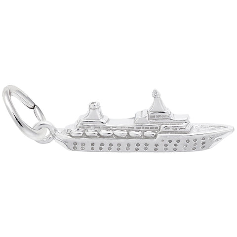 Ship Charm In Sterling Silver