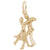 Dancers Charm in Yellow Gold Plated