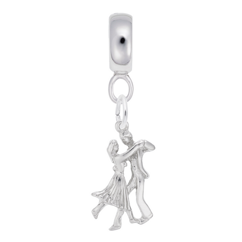 Dancers Charm Dangle Bead In Sterling Silver