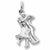 Dancers charm in 14K White Gold hide-image