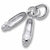 Ballet Shoes charm in Sterling Silver hide-image
