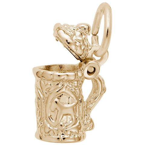 Stein Charm in Yellow Gold Plated