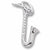 Saxophone charm in Sterling Silver hide-image