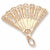 Fan charm in Yellow Gold Plated hide-image