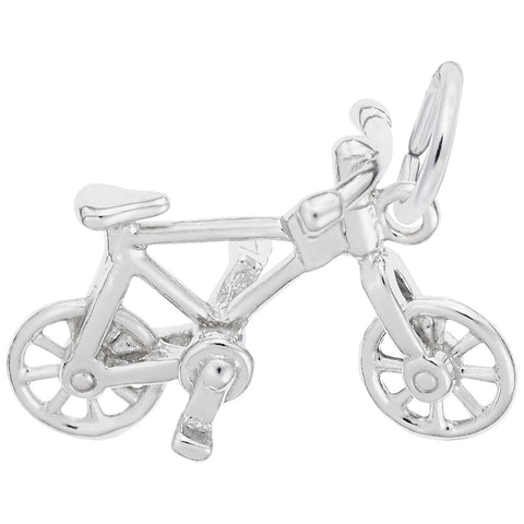 Bicycle Charm In Sterling Silver