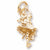 Highland Dancer charm in Yellow Gold Plated hide-image