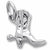 Cowboy Boot charm in Sterling Silver hide-image