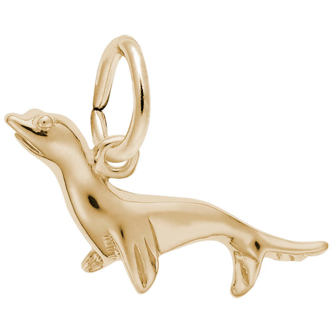 Seal Charm In Yellow Gold