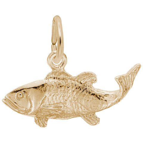 Fish Charm In Yellow Gold