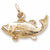Fish charm in Yellow Gold Plated hide-image