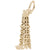 Oil Well Charm in Yellow Gold Plated