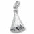 Tee Pee charm in 14K White Gold hide-image
