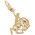 Cowboy Charm in Yellow Gold Plated