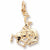 Cowboy charm in Yellow Gold Plated hide-image