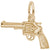 Gun Charm in Yellow Gold Plated