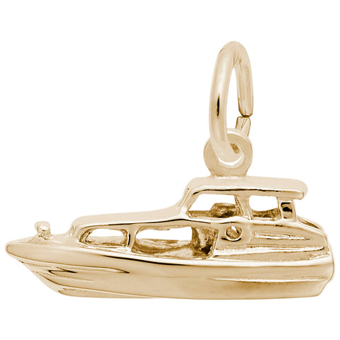 Boat Charm In Yellow Gold