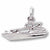 Boat charm in Sterling Silver hide-image