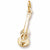 Guitar charm in Yellow Gold Plated hide-image