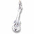 Guitar charm in 14K White Gold hide-image