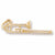 Trombone charm in Yellow Gold Plated hide-image