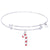Sterling Silver Sweet Bangle Bracelet With Candy Cane W/Color Charm