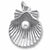 Shell With Pearl charm in Sterling Silver hide-image