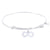 Sterling Silver Tranquil Bangle Bracelet With Infinity Charm