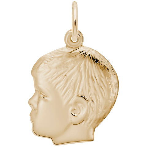 Boy Charm In Yellow Gold