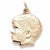 Boy Charm in 10k Yellow Gold hide-image