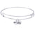 Sterling Silver Noble Bangle Bracelet Best Friends Charm