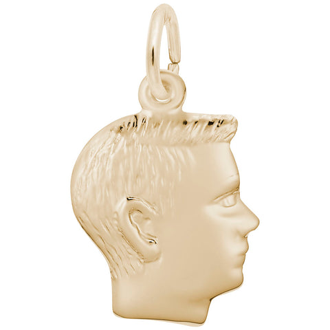 Boy Charm in Yellow Gold Plated