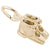 Baby Shoes Charm In Yellow Gold