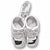 Baby Shoes charm in 14K White Gold